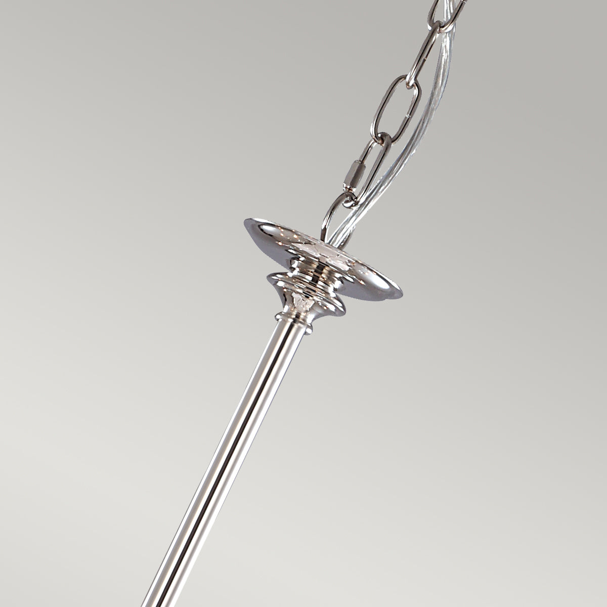 Elstead Finsbury Park 9 Light Chandelier in Polished Nickel