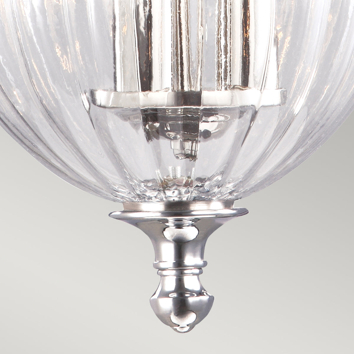 Elstead Finsbury Park Small 3 Light Pendant Light in Polished Nickel