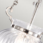 Elstead Finsbury Park Small 3 Light Pendant Light in Polished Nickel