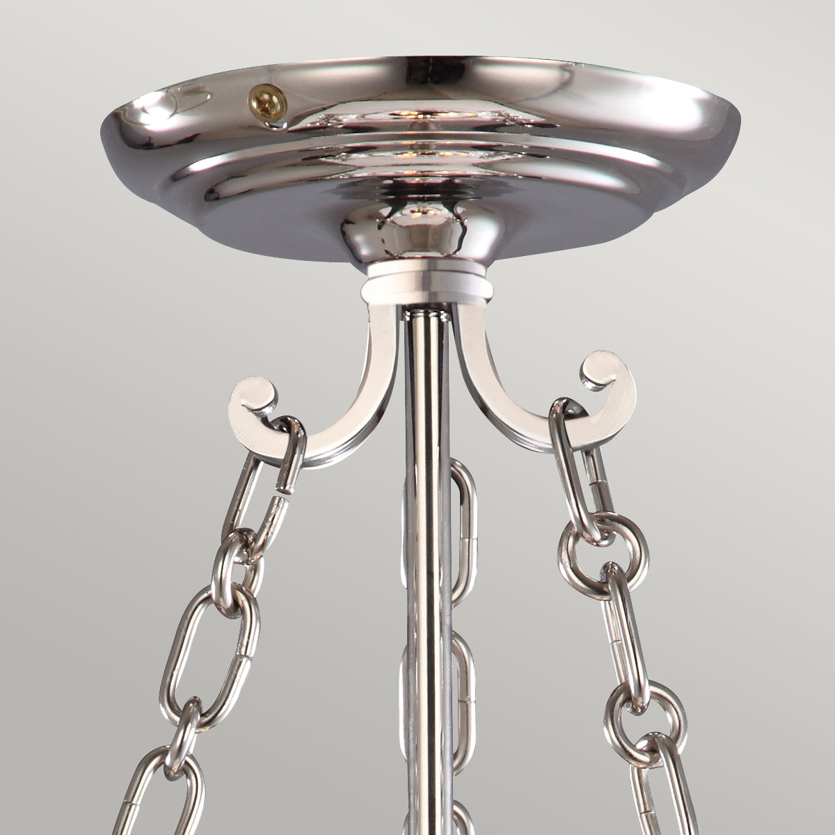 Elstead Finsbury Park Small 3 Light Pendant Light in Polished Nickel