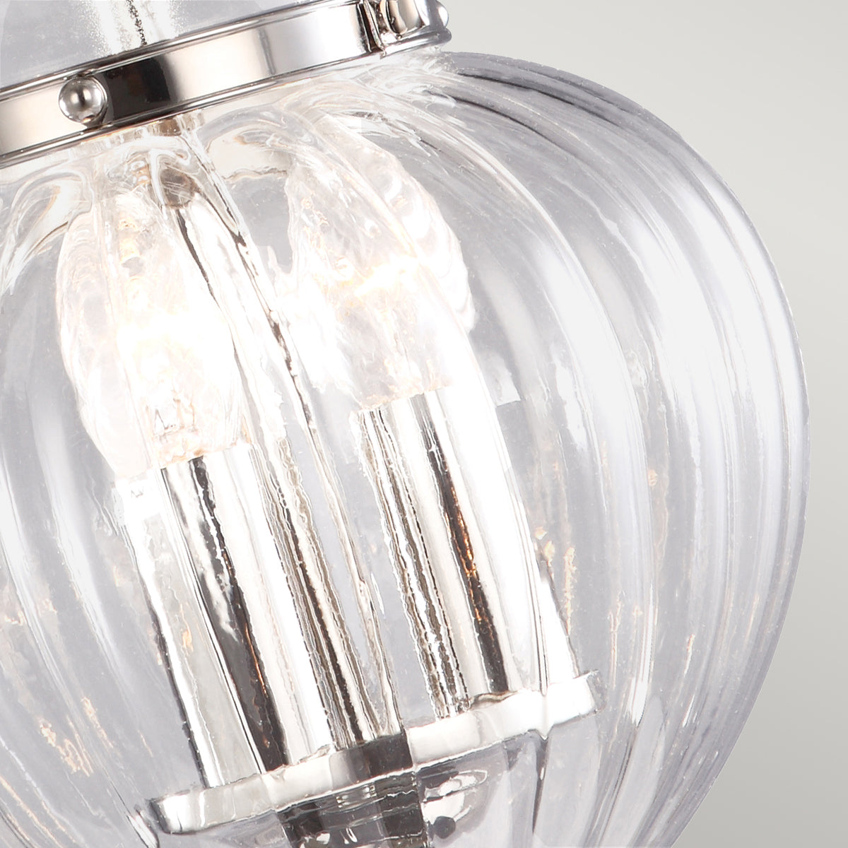 Elstead Finsbury Park Small 3 Light Pendant Light in Polished Nickel