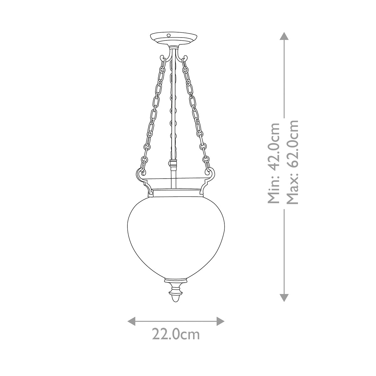 Elstead Finsbury Park Small 3 Light Pendant Light in Polished Nickel