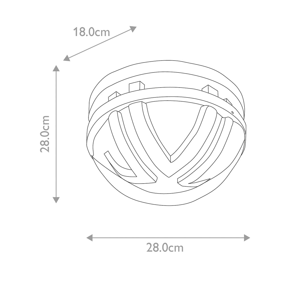 Elstead Frida 1 Light Ceiling Light in Graphite