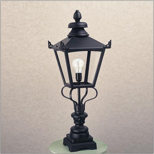 Elstead Grampian Outdoor Bollard Lantern in Black