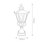 Elstead Grampian Outdoor Bollard Lantern in Black
