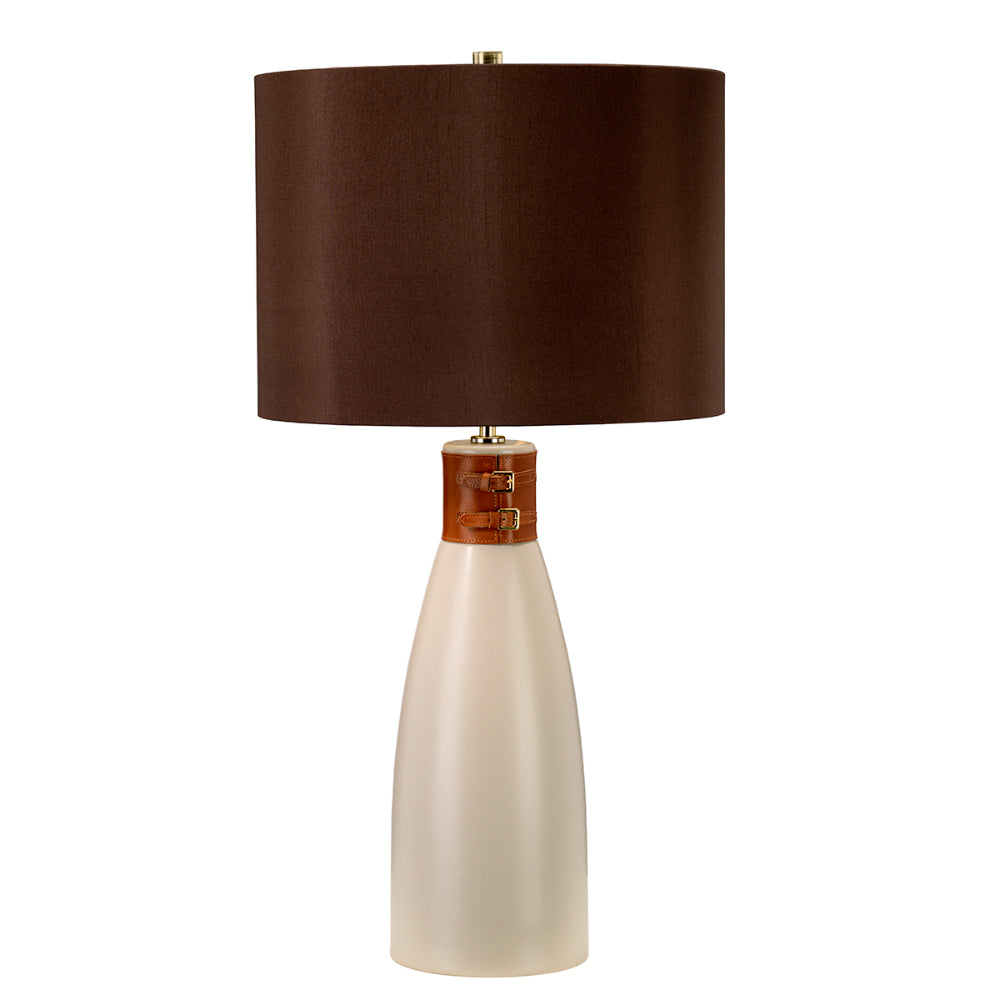 Elstead Hammersmith Table Lamp in Taupe Ceramic