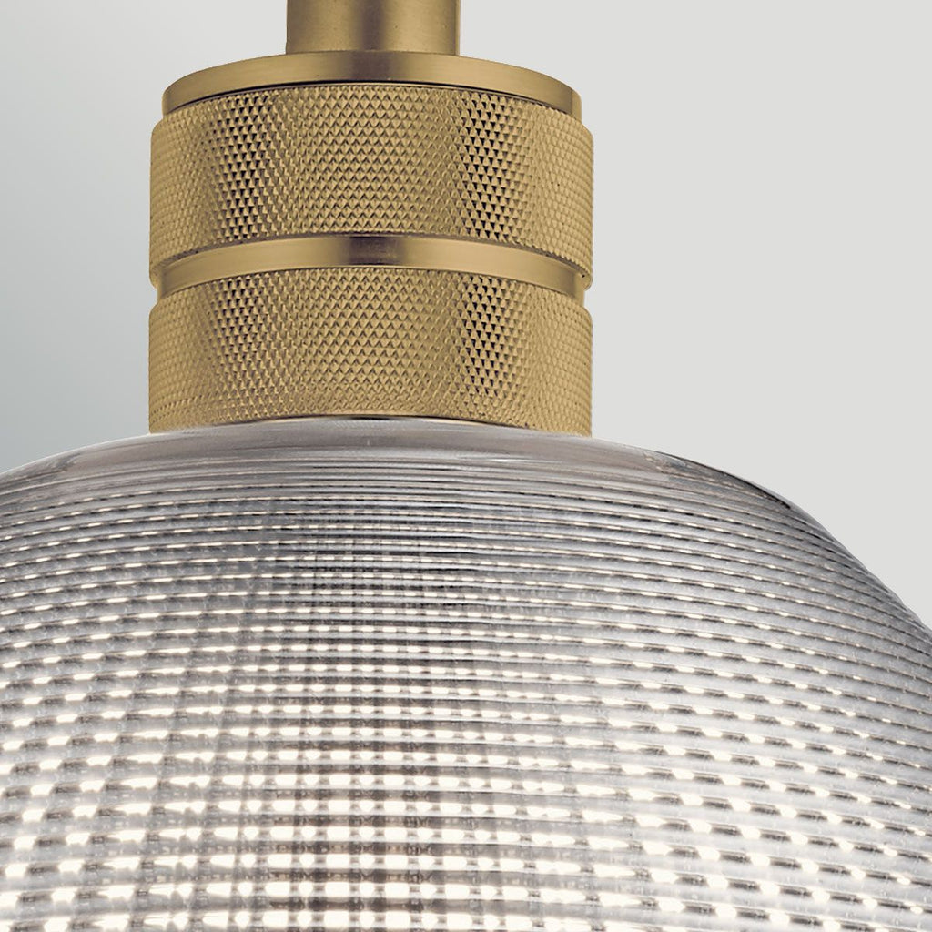 Elstead Hampstead Duo-Mount Pendant in Painted Natural Brass