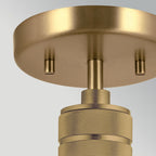 Elstead Hampstead Duo-Mount Pendant in Painted Natural Brass