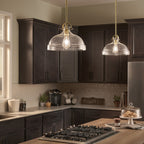 Elstead Hampton Duo-Mount Pendant in Painted Natural Brass