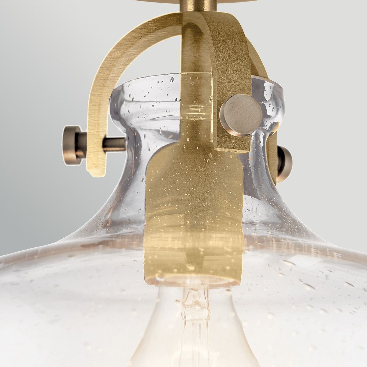 Elstead Hampton Duo-Mount Pendant in Painted Natural Brass