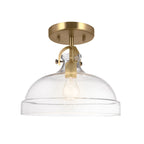 Elstead Hampton Duo-Mount Pendant in Painted Natural Brass
