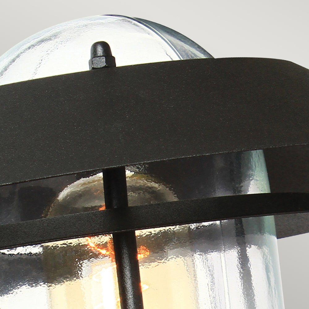Elstead Helsingor 1 Light Outdoor Wall Lantern with PIR in Black