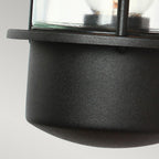 Elstead Helsingor 1 Light Outdoor Wall Lantern with PIR in Black