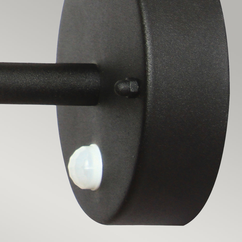 Elstead Helsingor 1 Light Outdoor Wall Lantern with PIR in Black