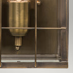 Elstead Hyde Park Outdoor Wall Lantern in Solid Antique Brass