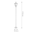 Elstead Kerry Lamp Post in Black