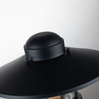 Elstead Klampenborg 1 Light Pedestal with PIR in Black