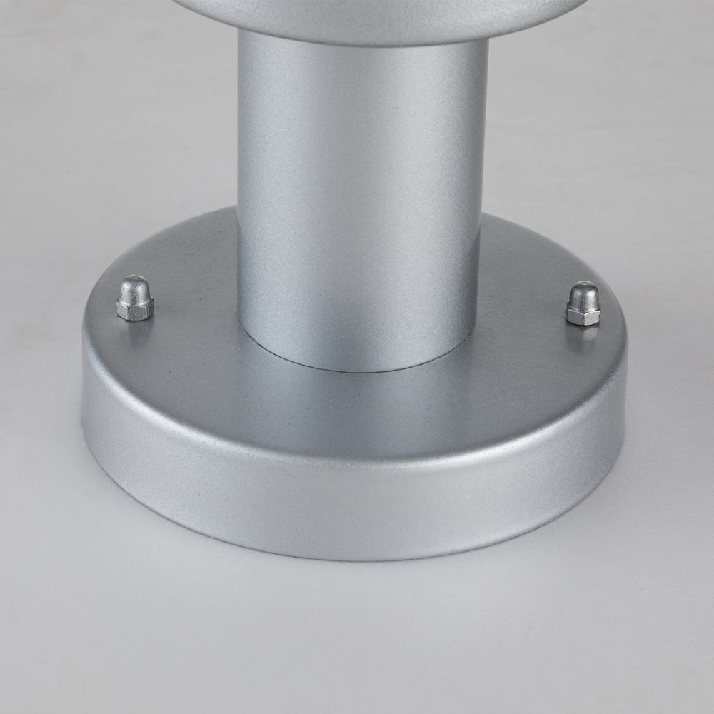 Elstead Klampenborg 1 Light Pedestal with PIR in Silver
