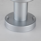 Elstead Klampenborg 1 Light Pedestal with PIR in Silver