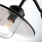 Elstead Klampenborg 1 Light Wall Lantern with PIR in Black