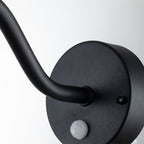 Elstead Klampenborg 1 Light Wall Lantern with PIR in Black