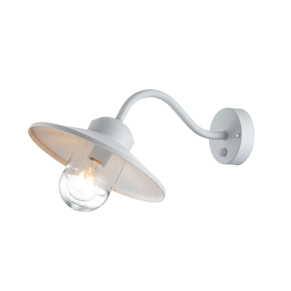 Elstead Klampenborg PIR wall lantern White