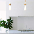 Elstead Kristy Mini Pendant Distressed Gold with Opal Glass Shade