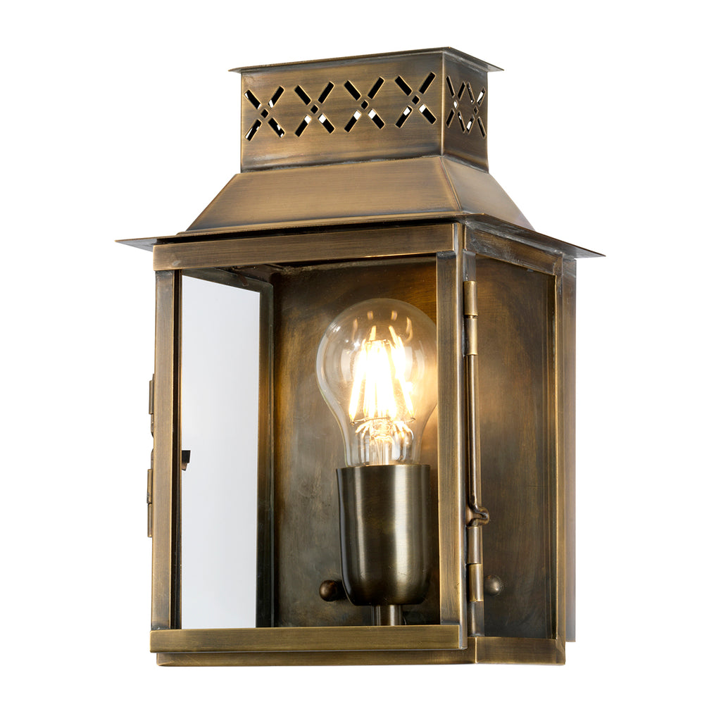 Elstead Lambeth Palace Outdoor Coastal Wall Lantern in Solid Brass