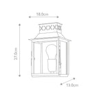 Elstead Lambeth Palace Outdoor Coastal Wall Lantern in Solid Brass