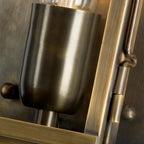 Elstead Lambeth Palace Outdoor Coastal Wall Lantern in Solid Brass
