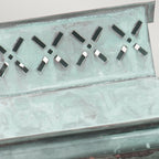 Elstead Lambeth Palace Outdoor Wall Lantern in Solid Brass Verdigris Finish