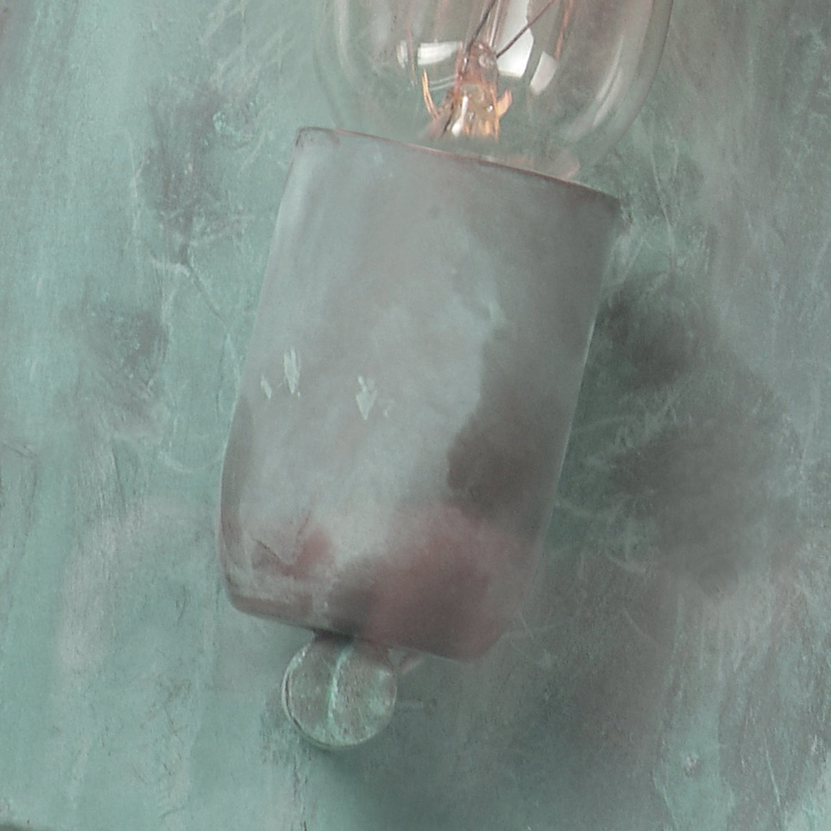 Elstead Lambeth Palace Outdoor Wall Lantern in Solid Brass Verdigris Finish