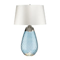 Elstead Lena Large Table Lamp in Blue with Off-White Shade