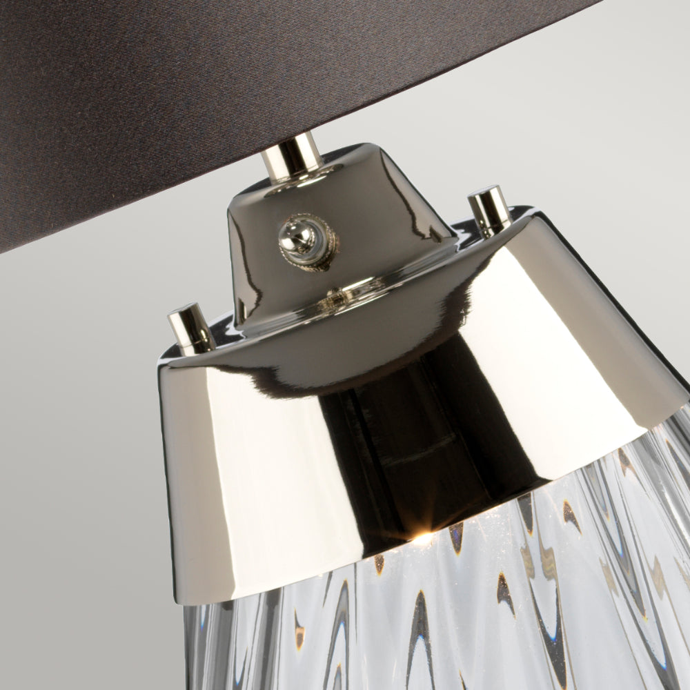 Elstead Lena Small 2 Light Table Lamp in Smoke Finish