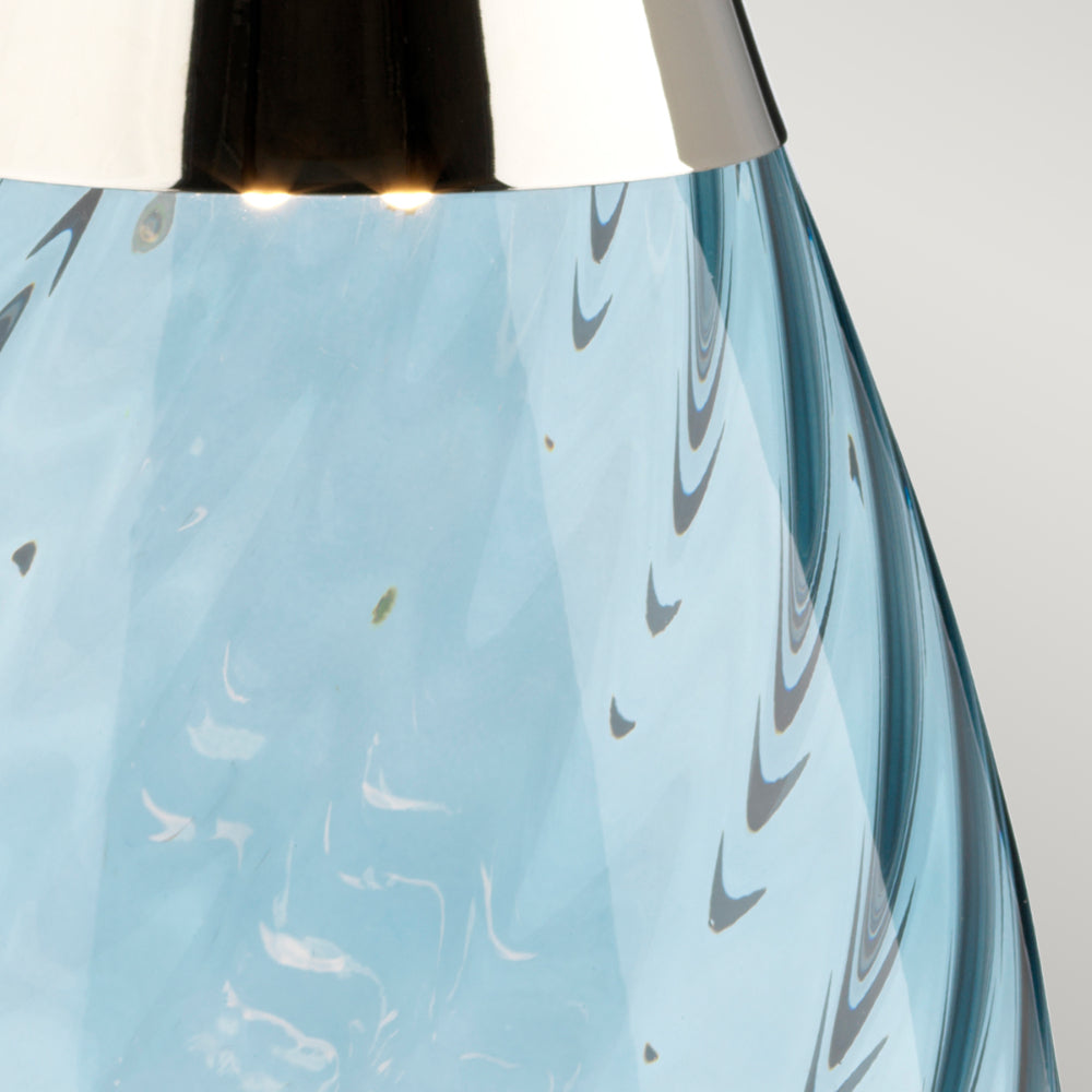 Elstead Lena Small Table Lamp in Blue