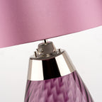Elstead Lena Small Table Lamp in Plum with 2 Lights