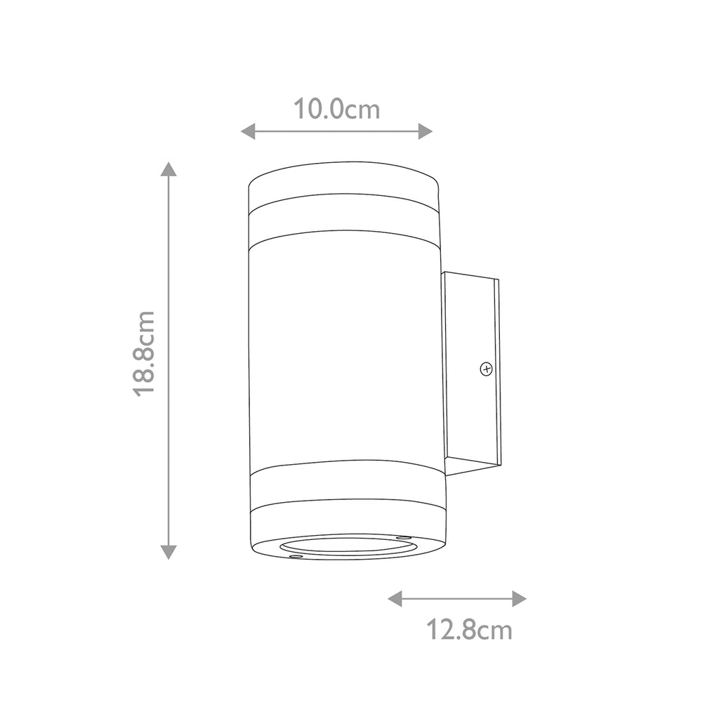 Elstead Magnus 2 Light Wall Light in Graphite