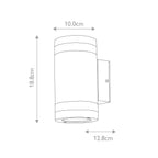 Elstead Magnus 2 Light Wall Light in Graphite