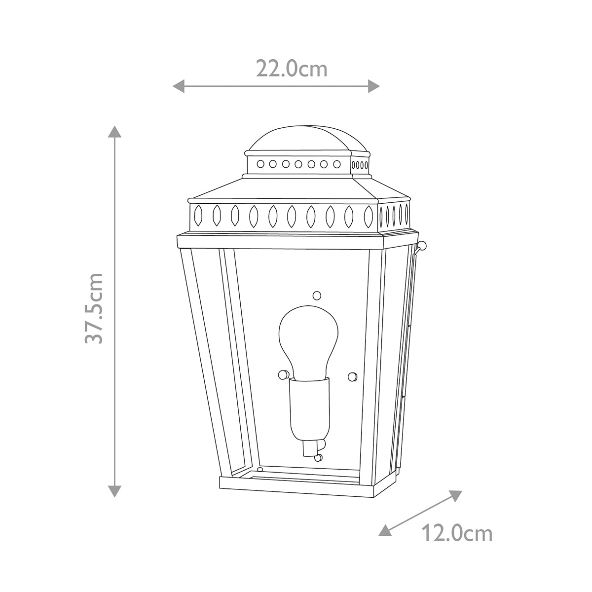 Elstead Mansion House Coastal Wall Lantern in Verdi Finish