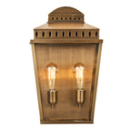 Elstead Mansion House Large 2 Light Coastal Wall Lantern in Brass