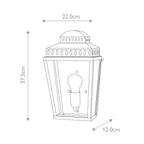 Elstead Mansion House Outdoor Coastal Wall Lantern in Aged Brass