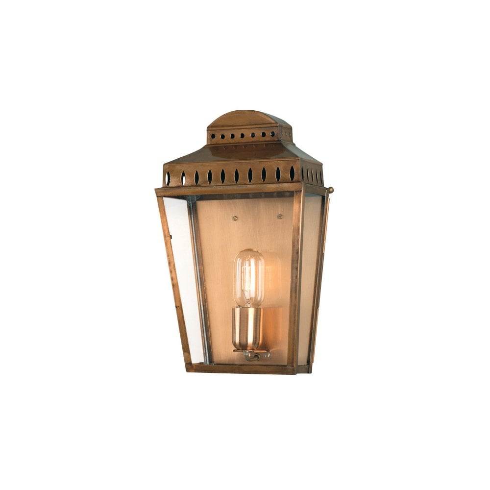 Elstead Mansion House Outdoor Coastal Wall Lantern in Aged Brass