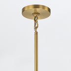 Elstead Marvele 10 Light Chandelier Aged Brass with Opal Glass Shade
