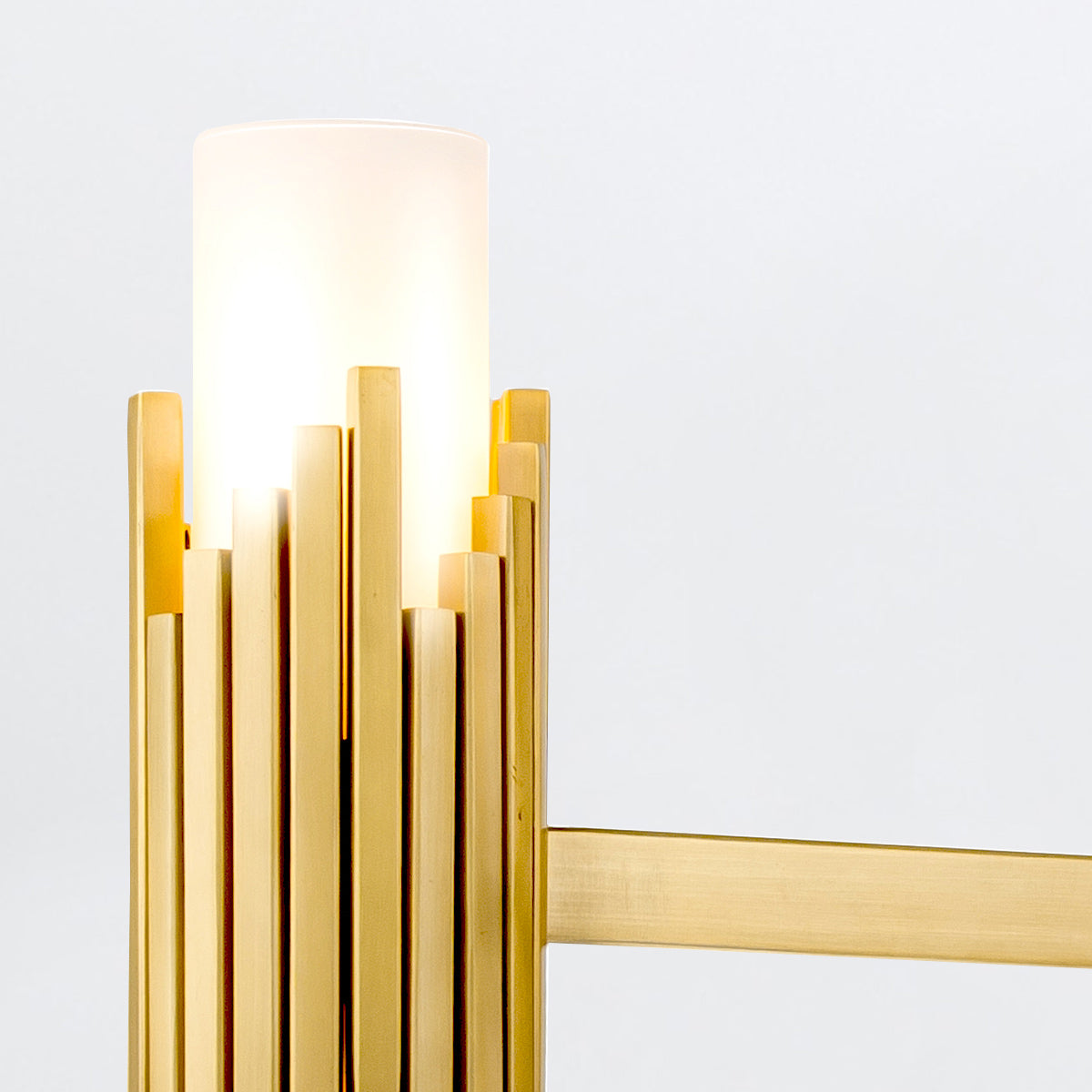 Elstead Marvele 6 Light Chandelier Aged Brass with Opal Glass Shade