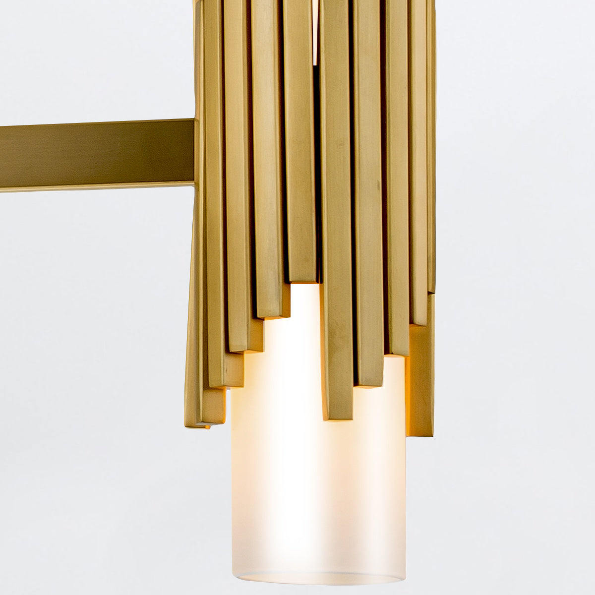 Elstead Marvele 8 Light Chandelier Aged Brass with Opal Glass Shade
