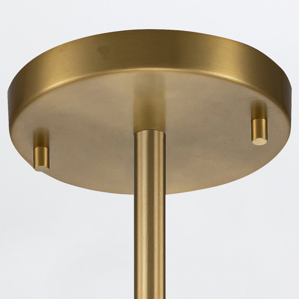 Elstead Marvele Mini Pendant Aged Brass with Opal Glass Shade