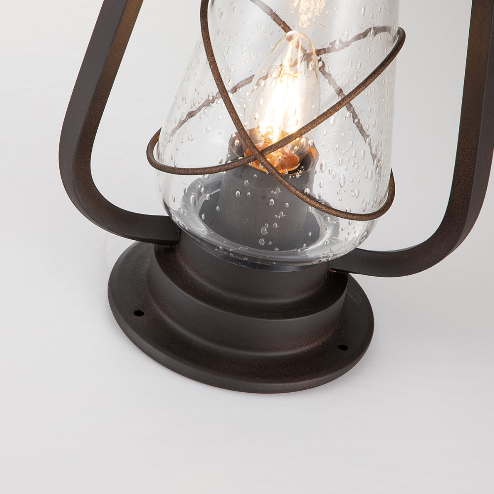 Elstead Miners Pedestal Lantern in Old Bronze