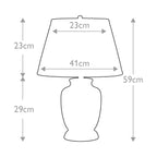 Elstead Morris Small Table Lamp in Black Gold