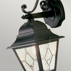 Elstead Norfolk 1 Light Down Wall Lantern in Black