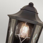 Elstead Norfolk 1 Light Half Lantern in Black